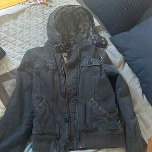 TNA Black Bomber Jacket